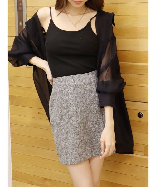 EVRIS（エヴリス）の「シアーオーバーサイズシャツ（シャツ/ブラウス・レディース・ホワイト/ブラック/ブルー・FREE）」の20枚目の写真