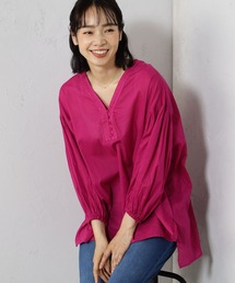 ボリューム袖」に該当するシャツ/ブラウス（ピンク/桃色系