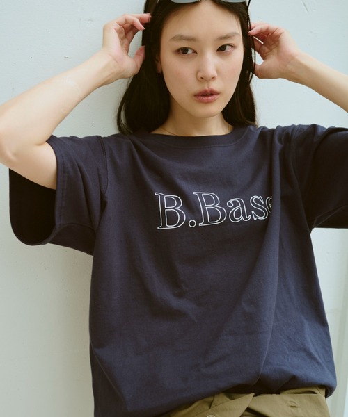 BROKEN BASE（ブロークンベース）の「Broken BaseアソートロゴTシャツ（Tシャツ/カットソー・メンズ・ネイビー系1/オフホワイト/レッド/ブラック/グレー系2/グレー系1/ネイビー系2/ブラック系/ホワイト/ネイビー系3/アッシュ・LARGE/MEDIUM/SMALL）」の10枚目の写真