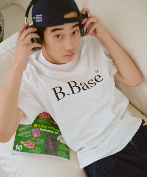 BROKEN BASE（ブロークンベース）の「Broken BaseアソートロゴTシャツ（Tシャツ/カットソー・メンズ・ネイビー系1/オフホワイト/レッド/ブラック/グレー系2/グレー系1/ネイビー系2/ブラック系/ホワイト/ネイビー系3/アッシュ・LARGE/MEDIUM/SMALL）」の2枚目の写真