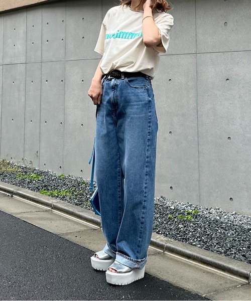mi via loca(ミヴィアロカ)の「GILDAN 発泡モチーフロゴ半袖Tシャツ 【PT NO. MVL040 ※2A】(Tシャツ/カットソー・レディース・オフホワイト/オートミール/ナチュラル/ホワイト系その他/ライトアッシュグレー・MEDIUM/LARGE)」の18枚目の写真