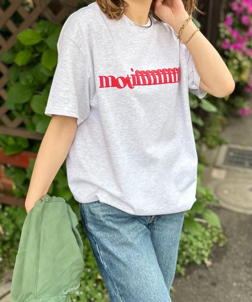 mi via loca(ミヴィアロカ)の「GILDAN 発泡モチーフロゴ半袖Tシャツ 【PT NO. MVL040 ※2A】(Tシャツ/カットソー・レディース・オフホワイト/オートミール/ナチュラル/ホワイト系その他/ライトアッシュグレー・MEDIUM/LARGE)」の20枚目の写真
