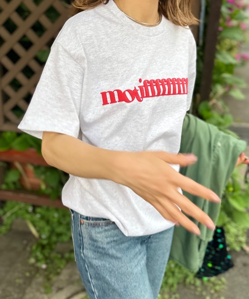 mi via loca(ミヴィアロカ)の「GILDAN 発泡モチーフロゴ半袖Tシャツ 【PT NO. MVL040 ※2A】(Tシャツ/カットソー・レディース・オフホワイト/オートミール/ナチュラル/ホワイト系その他/ライトアッシュグレー・MEDIUM/LARGE)」の19枚目の写真