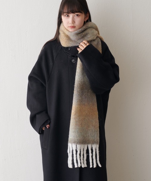 Lui's（ルイス）の「ウール混 グラデーションマフラー（マフラー