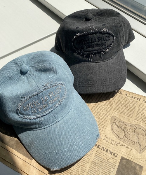 WEGO（ウィゴー）の「WEGO/サークルフリンジロゴデニムキャップ（キャップ・レディース・ブラック系その他/スカイブルー・FREE）」の3枚目の写真