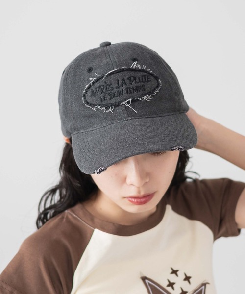 WEGO（ウィゴー）の「WEGO/サークルフリンジロゴデニムキャップ（キャップ・レディース・ブラック系その他/スカイブルー・FREE）」の18枚目の写真