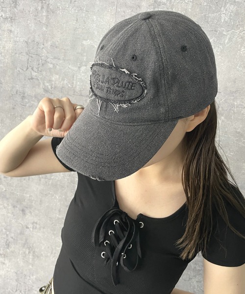 WEGO（ウィゴー）の「WEGO/サークルフリンジロゴデニムキャップ（キャップ・レディース・ブラック系その他/スカイブルー・FREE）」の19枚目の写真