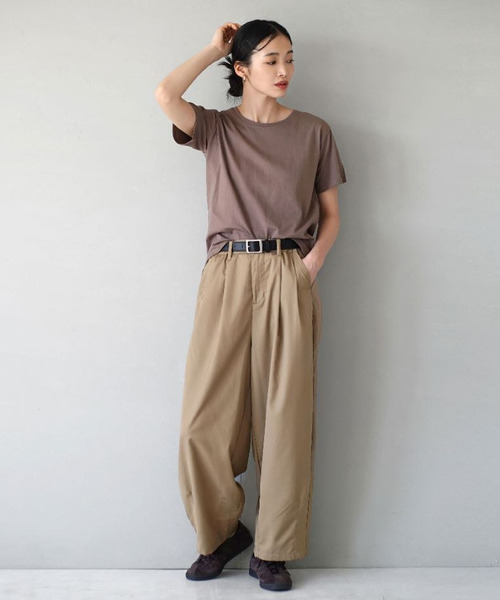 e-zakkamania stores(イーザッカマニアストアーズ)の「オトナのきれいめ サーカスパンツ(その他パンツ・レディース・ライトブルー/ホワイト/杢グレー/ブラック/ベージュ・M/L)」の15枚目の写真