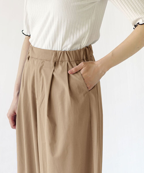 e-zakkamania stores(イーザッカマニアストアーズ)の「オトナのきれいめ サーカスパンツ(その他パンツ・レディース・ライトブルー/ホワイト/杢グレー/ブラック/ベージュ・M/L)」の19枚目の写真