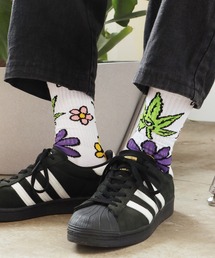 HUF（ハフ）の「HUF/ハフ GREEN BUDDY BLOSSOM SOCK 靴下（ソックス/靴下・メンズ）」