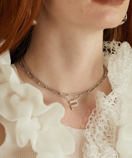 買取り実績  Pロゴダブルチェーンネックレス Necklace Chain Double Logo P / アクセサリー