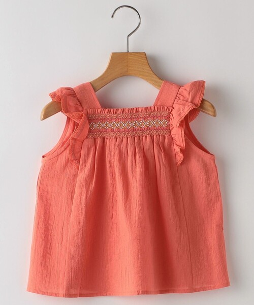 【セール】SHIPS KIDS:140~150cm / スモッキング フリル ブラウス(シャツ/ブラウス)|SHIPS(シップス)