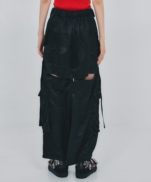 THINGS THAT MATTER(シングス ザット マター)の「【THINGS THAT MATTER/シングス ザット マター】《STUDIOUS別注》2WAYパラシュートスカート(スカート・レディース・ブラック/カーキ/ピンク・FREE)」の7枚目の写真