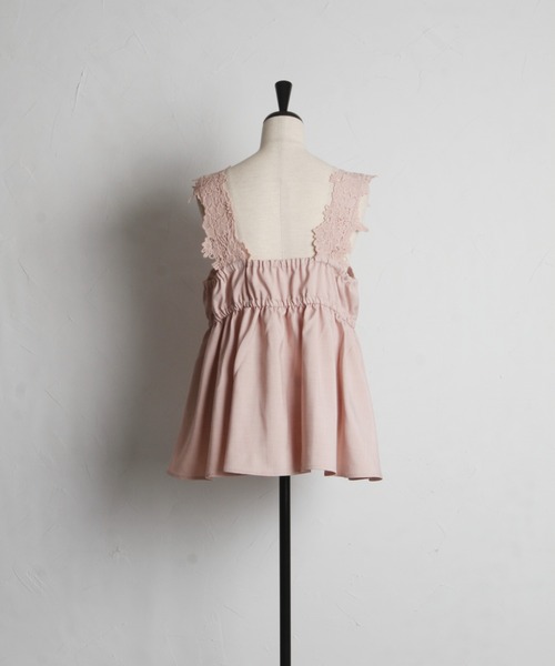 tocco closet（トッコ　クローゼット）の「【ZOZO限定】モチーフレースチュニック（シャツ/ブラウス・レディース・グレー/ピンク/ブラック・M）」の12枚目の写真