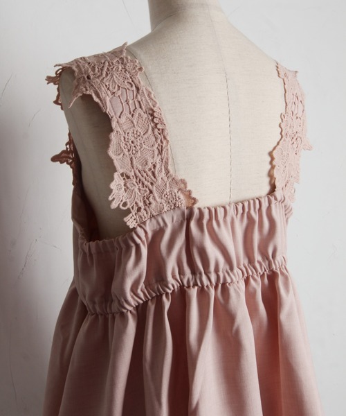 tocco closet（トッコ　クローゼット）の「【ZOZO限定】モチーフレースチュニック（シャツ/ブラウス・レディース・グレー/ピンク/ブラック・M）」の11枚目の写真