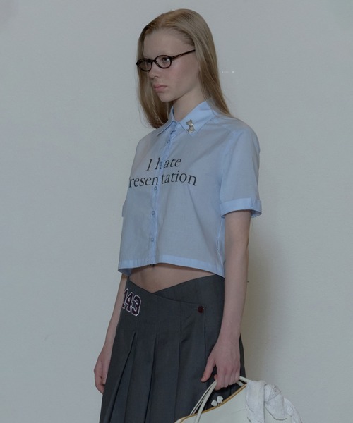 SCULPTOR（スカルプター）の「Status Summer Shirts/ステータスサマーシャツ（シャツ/ブラウス・レディース・ブルー/ホワイト・SMALL/MEDIUM）」の4枚目の写真