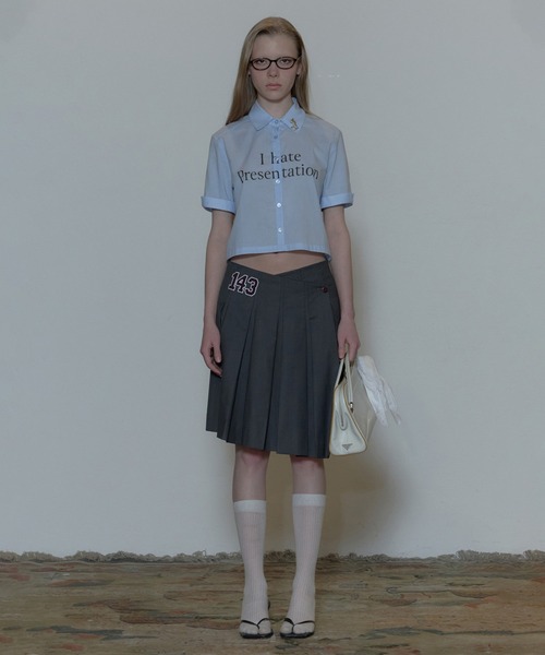 SCULPTOR（スカルプター）の「Status Summer Shirts/ステータスサマーシャツ（シャツ/ブラウス・レディース・ブルー/ホワイト・SMALL/MEDIUM）」の3枚目の写真