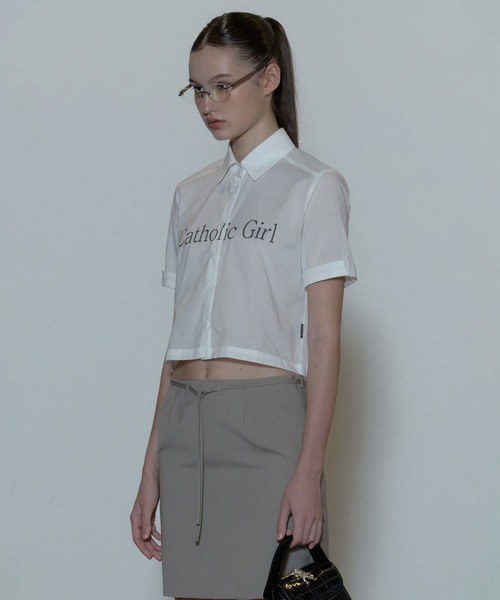 SCULPTOR（スカルプター）の「Status Summer Shirts/ステータスサマーシャツ（シャツ/ブラウス・レディース・ブルー/ホワイト・SMALL/MEDIUM）」の9枚目の写真