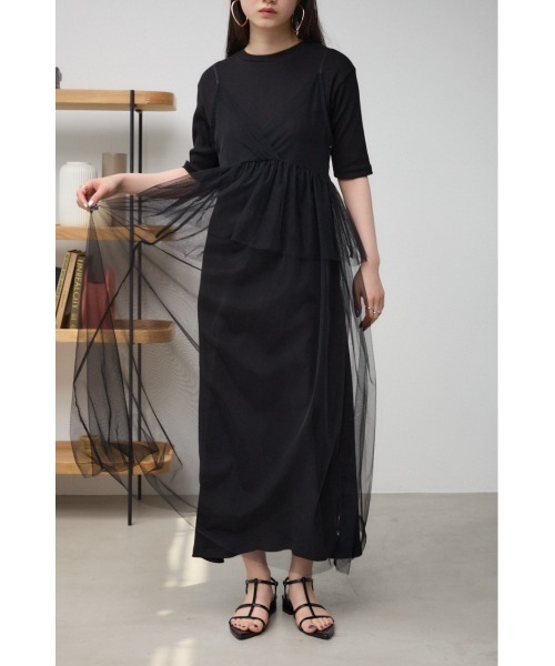 AZUL by moussy（アズールバイマウジー）の「チュールレイヤード