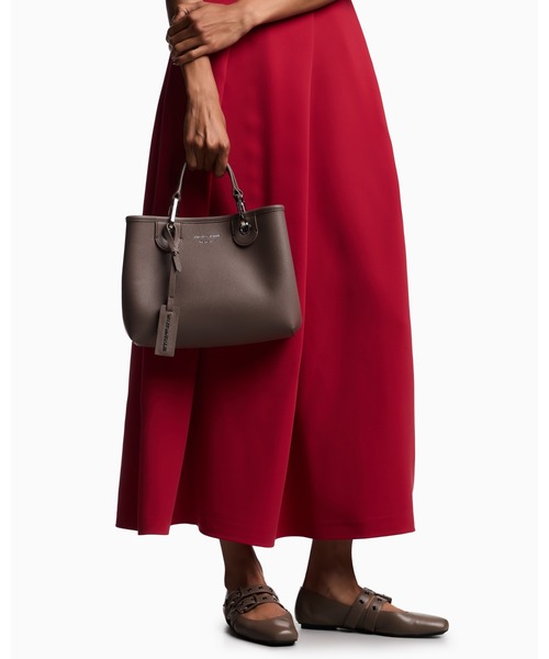 EMPORIO ARMANI（エンポリオアルマーニ）の「【エンポリオ アルマーニ】MyEA ショッパー ディアプリント スモール（ハンドバッグ・レディース・ダークパープル/ボルドー/グレイッシュブルー/ベビーピンク/ベージュ/サンドベージュ・FREE）」の20枚目の写真