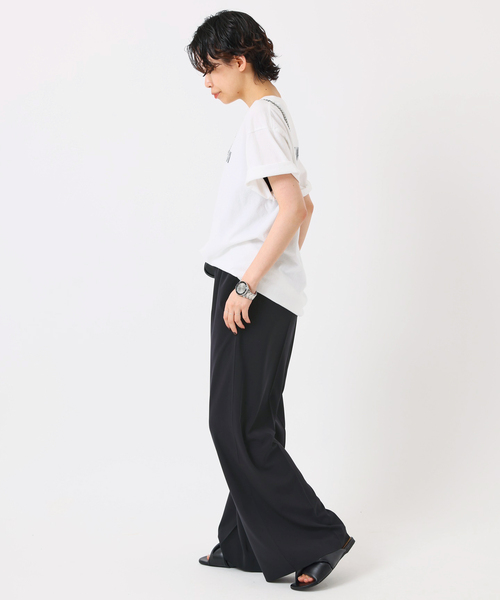 AP STUDIO（エーピーストゥディオ）の「リラクシングパンツ（スラックス・レディース・ネイビー・34/36/38）」の10枚目の写真