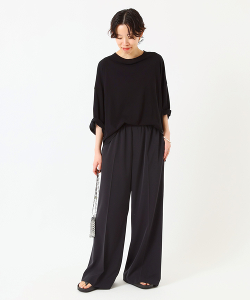 AP STUDIO（エーピーストゥディオ）の「リラクシングパンツ（スラックス・レディース・ネイビー・34/36/38）」の12枚目の写真