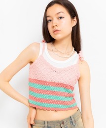 atmos pink Crochet Bustier / アトモス ピンク クロシェット ビスチェ