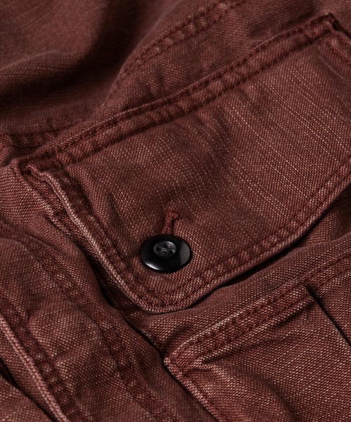 G-STAR（ジースター）の「UTILITY OVERSHIRT/ミリタリーディテールキャンバスジャケット（ミリタリージャケット・メンズ・ブラウン系その他・LARGE/MEDIUM/SMALL）」の5枚目の写真