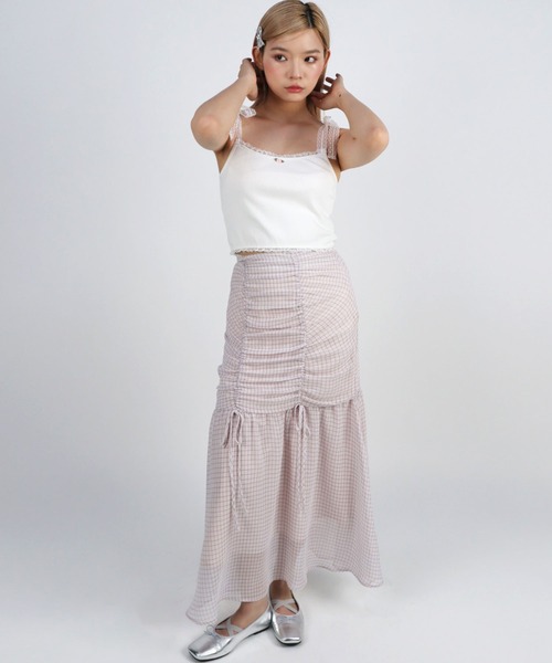 TITTY&CO.(ティティーアンドコー)の「ローズリボンキャミソール(キャミソール・レディース・ホワイト/ピンク/ブラック・FREE)」の8枚目の写真