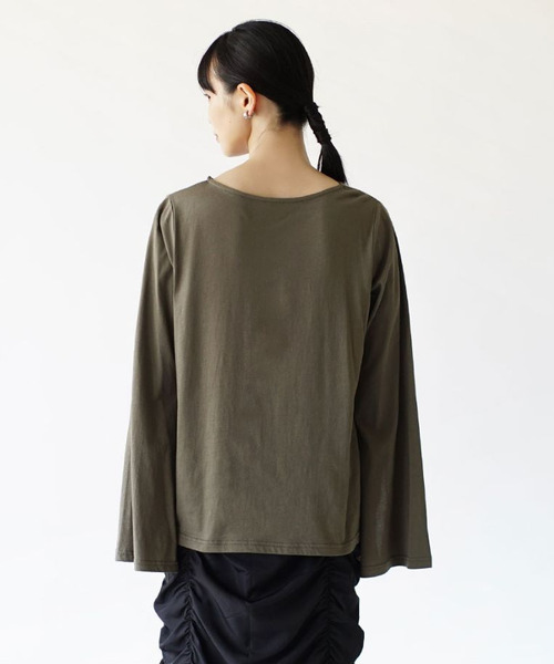 zootie(ズーティー)の「オークール カットロングスリーブプルオーバー(Tシャツ/カットソー・レディース・ラベンダー/ベージュ/ホワイト/カーキ/ブラック・M)」の18枚目の写真