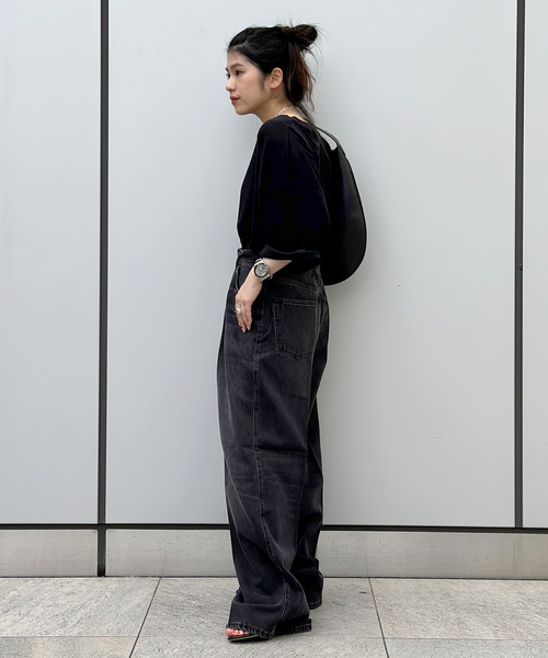 AP STUDIO（エーピーストゥディオ）の「【HAIKURE/ハイクル】CANDY BLACK ASIAN FIT（デニムパンツ・レディース・ブラック系その他・27/26/25/24）」の4枚目の写真