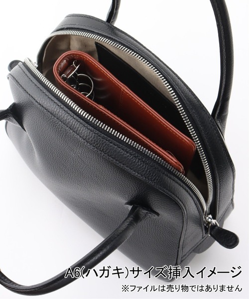VERMEIL par iena(ヴェルメイユパーイエナ)の「《追加》MAISON CANAU(メゾン カナウ) ラウンドボストン MCLH3AB2(ボストンバッグ・レディース・ブラック・FREE)」の8枚目の写真