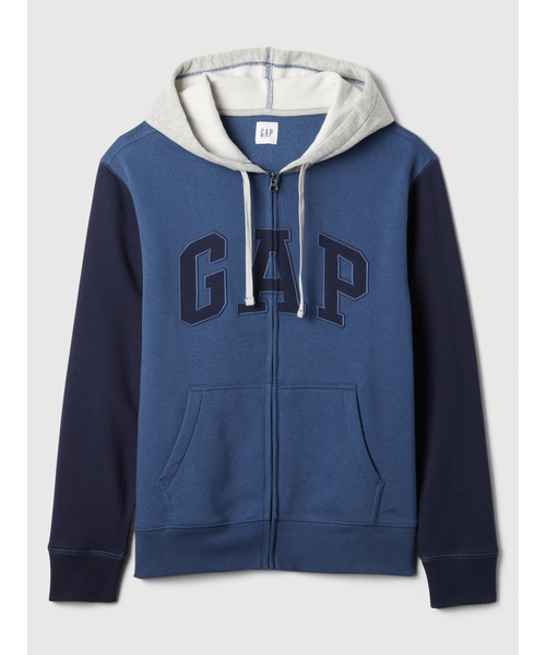【人気色】Gap ギャップ　ジップパーカー　パーカー GAP パーカー リラックス GAPロゴ ジップアップパーカー(ユニ