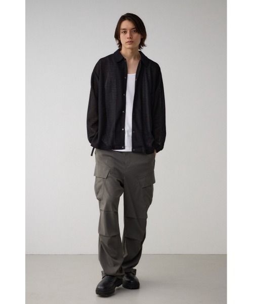 AZUL by moussy（アズールバイマウジー）の「シャーリングシアーシャツコーチジャケット（テーラードジャケット・メンズ・ライトグレー/ブラック・FREE）」の22枚目の写真