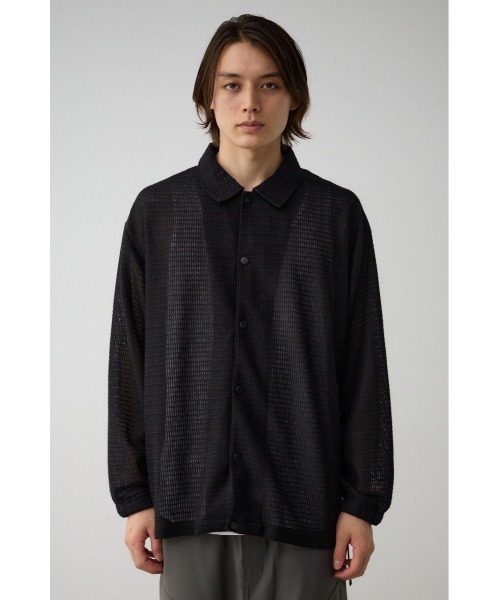 AZUL by moussy（アズールバイマウジー）の「シャーリングシアーシャツコーチジャケット（テーラードジャケット・メンズ・ライトグレー/ブラック・FREE）」の21枚目の写真