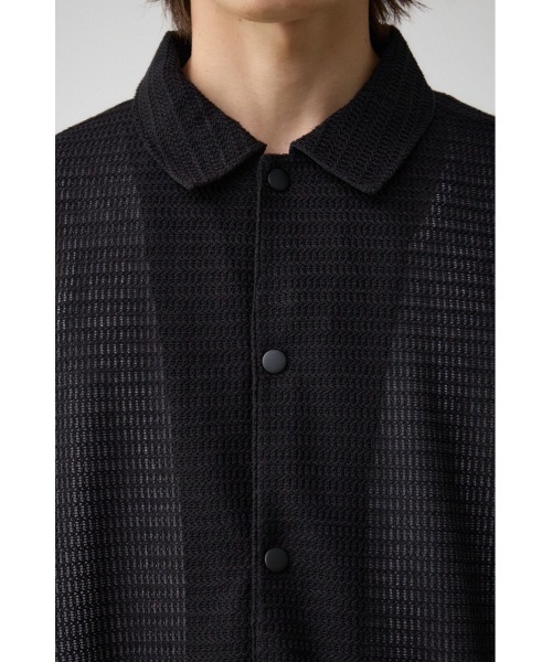 AZUL by moussy（アズールバイマウジー）の「シャーリングシアーシャツコーチジャケット（テーラードジャケット・メンズ・ライトグレー/ブラック・FREE）」の18枚目の写真