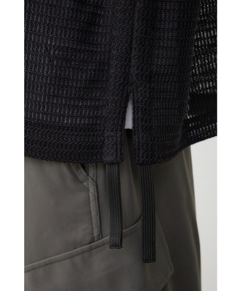 AZUL by moussy（アズールバイマウジー）の「シャーリングシアーシャツコーチジャケット（テーラードジャケット・メンズ・ライトグレー/ブラック・FREE）」の15枚目の写真