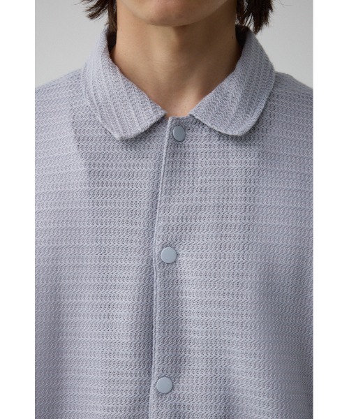 AZUL by moussy（アズールバイマウジー）の「シャーリングシアーシャツコーチジャケット（テーラードジャケット・メンズ・ライトグレー/ブラック・FREE）」の7枚目の写真