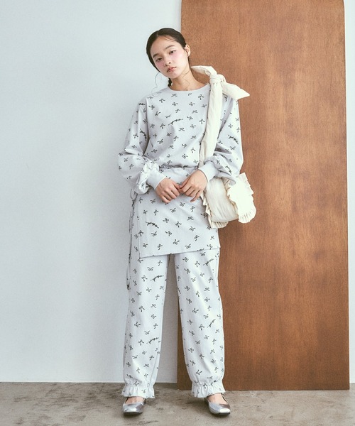 poiregnee（ポワニェ）の「リボンロゴカットソー（Tシャツ/カットソー・レディース・ライトグレー/クリーム・FREE）」の11枚目の写真