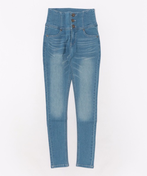 GORGE（ゴージ）の「《脚長バズりパンツ×美ライン》レディース ハイウエスト スキニーデニム 3ボタン 春夏秋冬（デニムパンツ・レディース・ブラック/ブルー/ブラック系その他/インディゴブルー/ブルー系その他/ブルー系その他2・S/M/L/XS）」の16枚目の写真