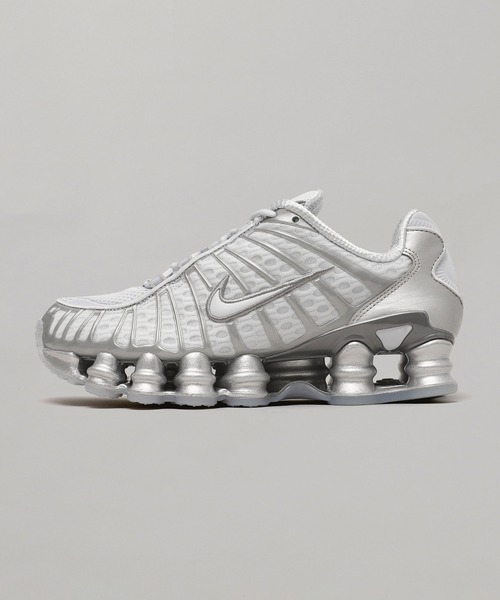スニーカー Nike Shox TL Women's AR3566-003 Nike Shox TL 'Chrome' White Pure Platinum AR3566-003 Women 7