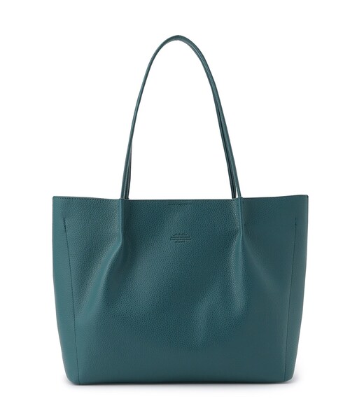 ITS'DEMO（イッツデモ）の「◆【通勤／全7色】仕切りポケットA4トート（トートバッグ・レディース・ピンク系/ベージュ/イエロー/ダークグリーン/ブラック/アイボリー/ブルー・00）」の4枚目の写真