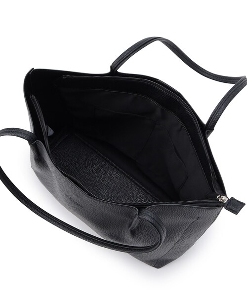 ITS'DEMO（イッツデモ）の「◆【通勤／全7色】仕切りポケットA4トート（トートバッグ・レディース・ピンク系/ベージュ/イエロー/ダークグリーン/ブラック/アイボリー/ブルー・00）」の13枚目の写真