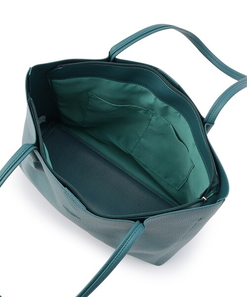 ITS'DEMO（イッツデモ）の「◆【通勤／全7色】仕切りポケットA4トート（トートバッグ・レディース・ピンク系/ベージュ/イエロー/ダークグリーン/ブラック/アイボリー/ブルー・00）」の14枚目の写真