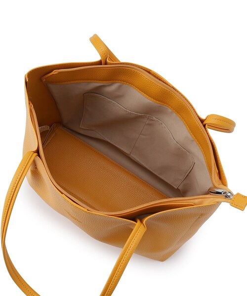 ITS'DEMO（イッツデモ）の「◆【通勤／全7色】仕切りポケットA4トート（トートバッグ・レディース・ピンク系/ベージュ/イエロー/ダークグリーン/ブラック/アイボリー/ブルー・00）」の15枚目の写真