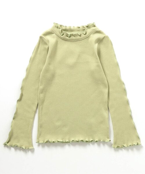 apres les cours(アプレレクール)の「メロウリブTシャツ(Tシャツ/カットソー・キッズ・ブラック/アイボリー/ミント・80/90/100/110/120/130/140)」の3枚目の写真