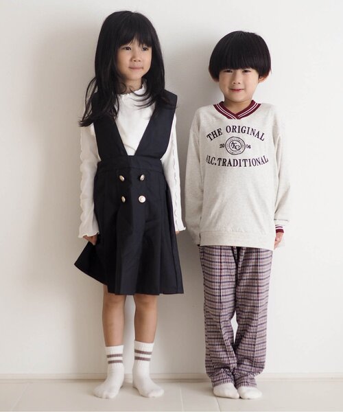 apres les cours(アプレレクール)の「メロウリブTシャツ(Tシャツ/カットソー・キッズ・ブラック/アイボリー/ミント・80/90/100/110/120/130/140)」の7枚目の写真