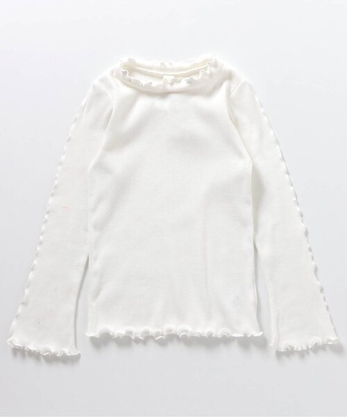 apres les cours(アプレレクール)の「メロウリブTシャツ(Tシャツ/カットソー・キッズ・ブラック/アイボリー/ミント・80/90/100/110/120/130/140)」の14枚目の写真