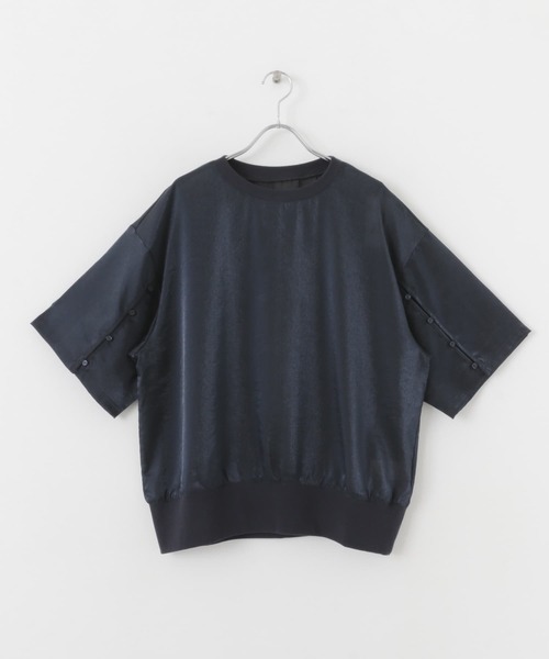 KBF（ケイビーエフ）の「シャイニールーズプルオーバー（Tシャツ/カットソー・レディース・ライトベージュ/ネイビー・ONE）」の18枚目の写真