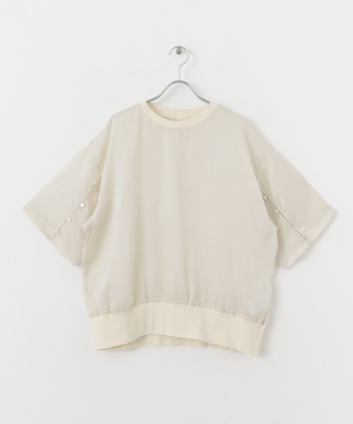 KBF（ケイビーエフ）の「シャイニールーズプルオーバー（Tシャツ/カットソー・レディース・ライトベージュ/ネイビー・ONE）」の19枚目の写真